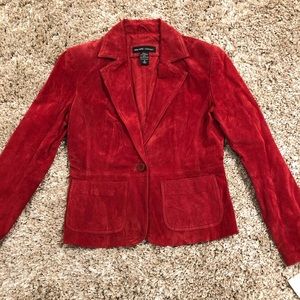 New York & Co. Red suede jacket
